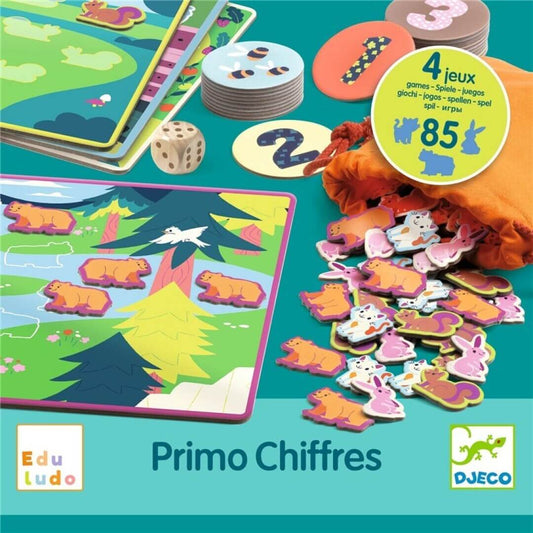 Primo Cifras Eduludo - Juego de mesa - Djeco - Desde 3 años