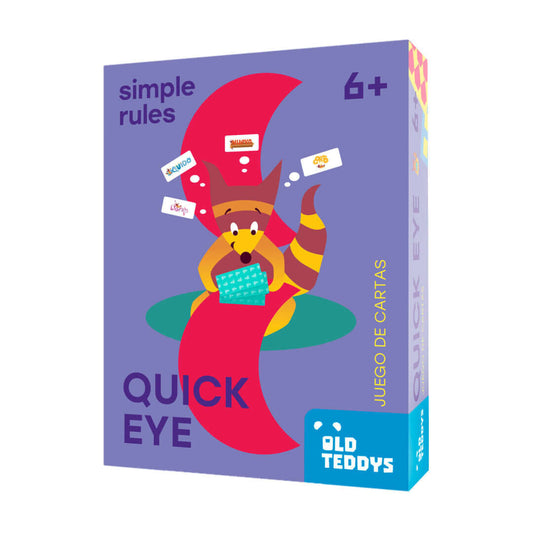 Quick Eye - Old Teddys - Juego de Cartas, Vocabulario y Riesgo - 1 a 6 Jugadores · 15 min · 6+ años