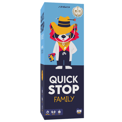 Quick Stop Family | Juego de mesa Party | Desde 6 años | Asmodee - 6+ años