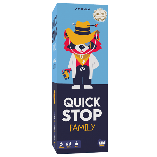 Quick Stop Family | Juego de mesa Party | Desde 6 años | Asmodee - 6+ años