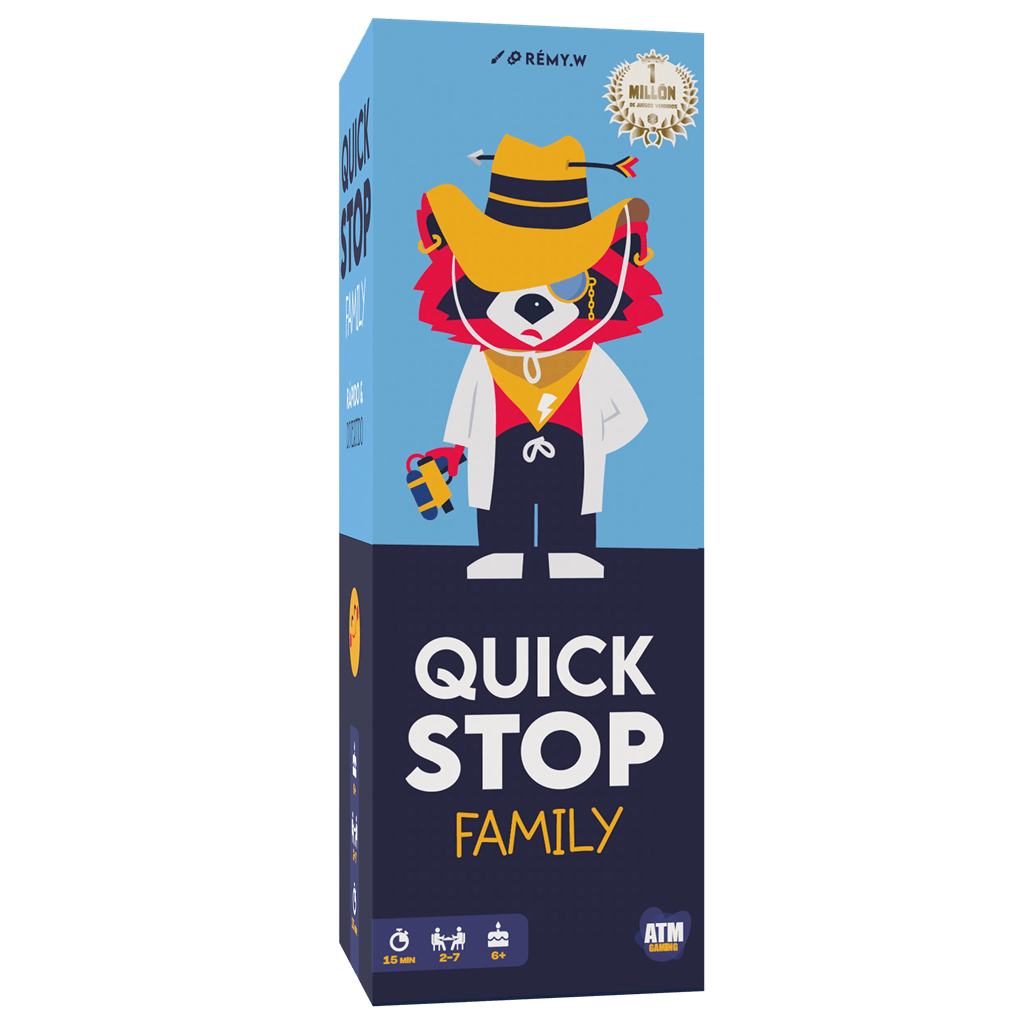 Quick Stop Family, juego de palabras y vocabulario para toda la familia, 15 minutos, desde 6 años