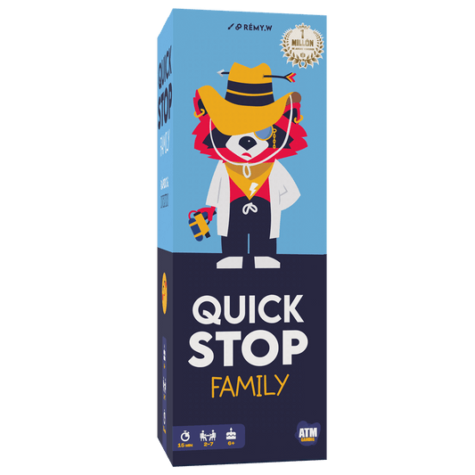 Quick Stop Family, juego de palabras y vocabulario para toda la familia, 15 minutos, desde 6 años