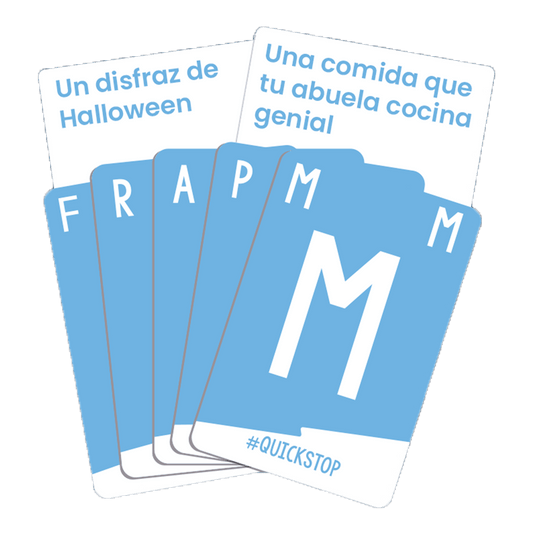 Quick Stop Family, juego de palabras y vocabulario para toda la familia, 15 minutos, desde 6 años