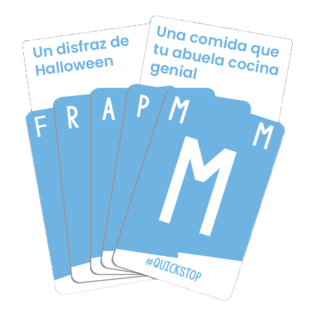 Quick Stop Family, juego de palabras y vocabulario para toda la familia, 15 minutos, desde 6 años