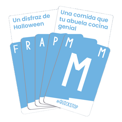 Quick Stop Family, juego de palabras y vocabulario para toda la familia, 15 minutos, desde 6 años