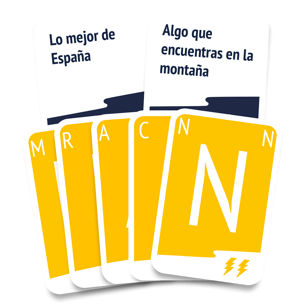 Quick Stop, juego de palabras y vocabulario por categorías, 15-30 minutos, desde 10 años