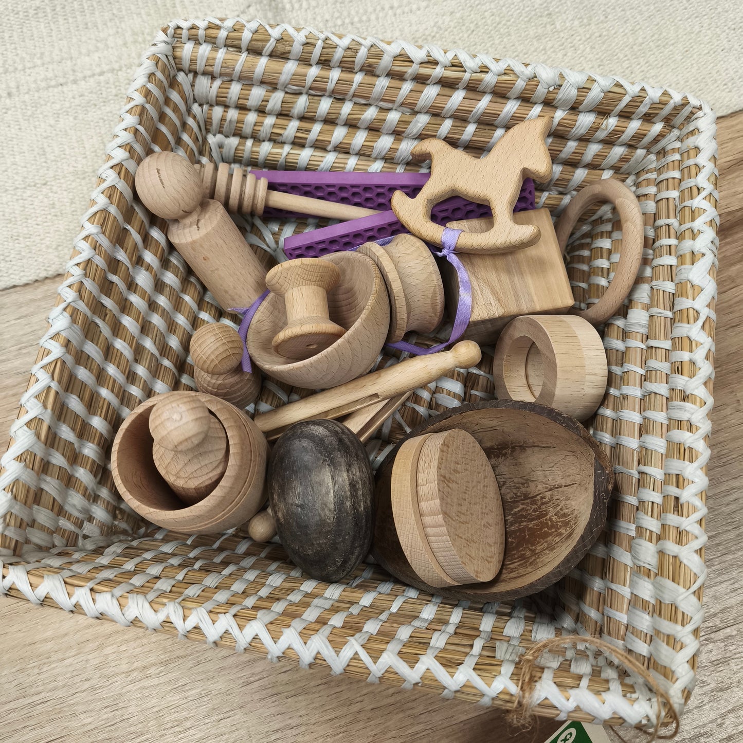 Cesto del tesoro 20 pcs + cesta Oxfam -Mi Juego Bonito