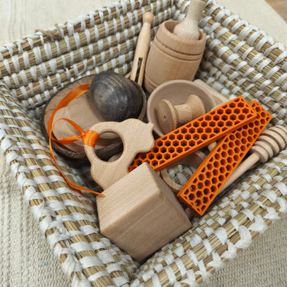 Cesto del tesoro 20 pcs + cesta Oxfam -Mi Juego Bonito