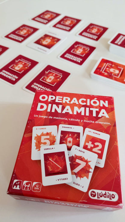 Operación Dinamita – Juego de memoria, cálculo y reflejos rápidos (7+ años · 2-6 jugadores · 15 min) · Ludilo
