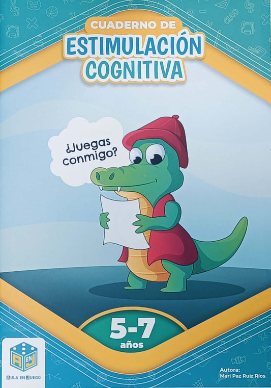 CUADERNO DE ESTIMULACIÓN COGNITIVA ¿JUEGAS CONMIGO? 5-7 AÑOS - Mari Paz Ruiz Rios Books