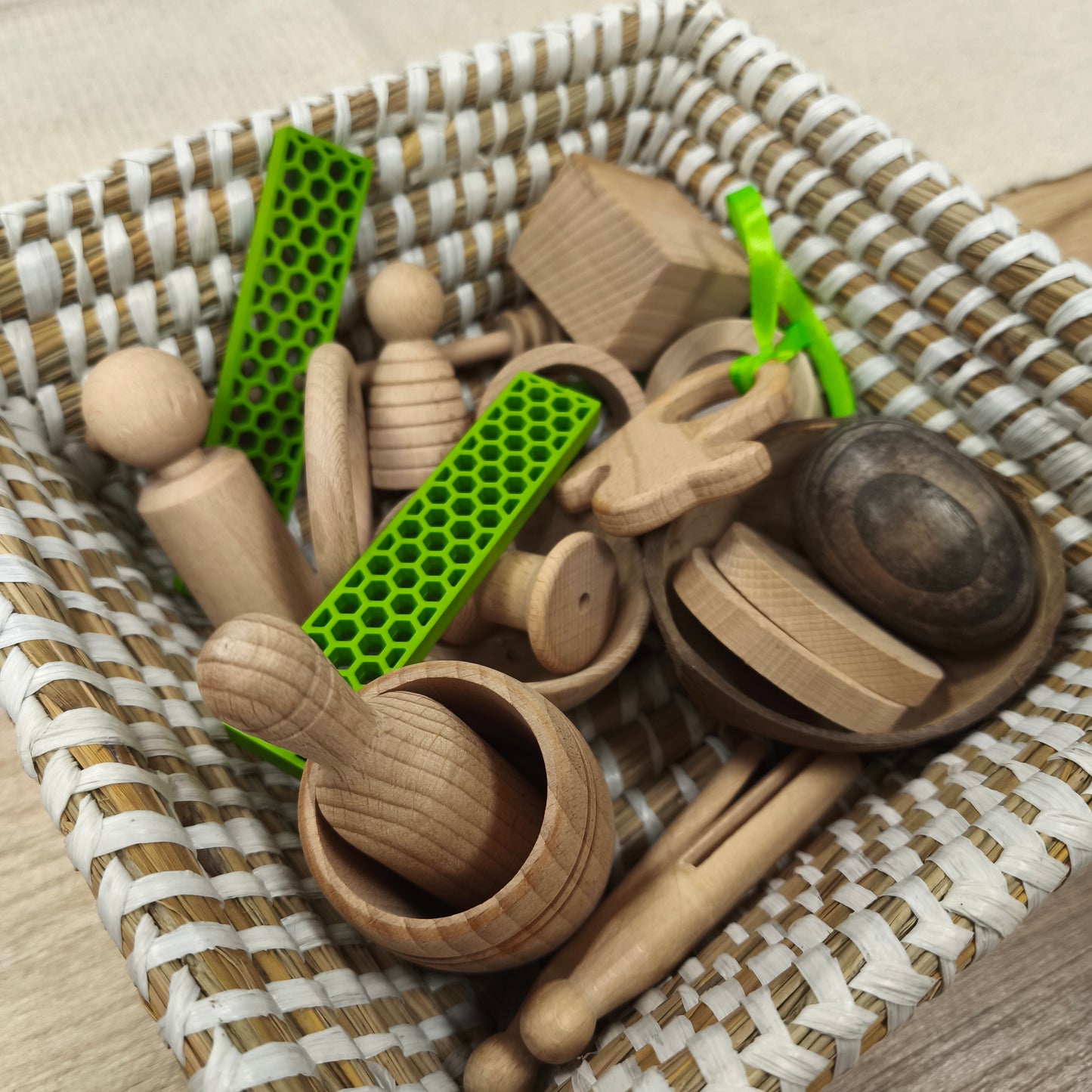 Cesto del tesoro 20 pcs + cesta Oxfam -Mi Juego Bonito