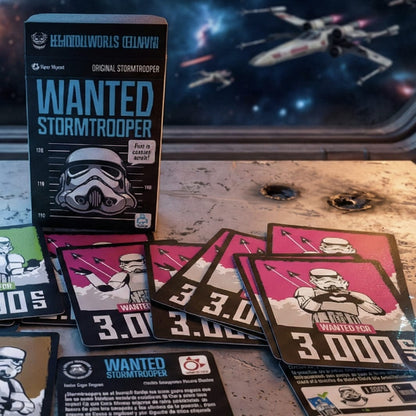 WANTED STORMTROOPER - Juego de cartas de predicción y “tienta la suerte” - Mercurio - 6+ años - De 2 a 5 jugadores