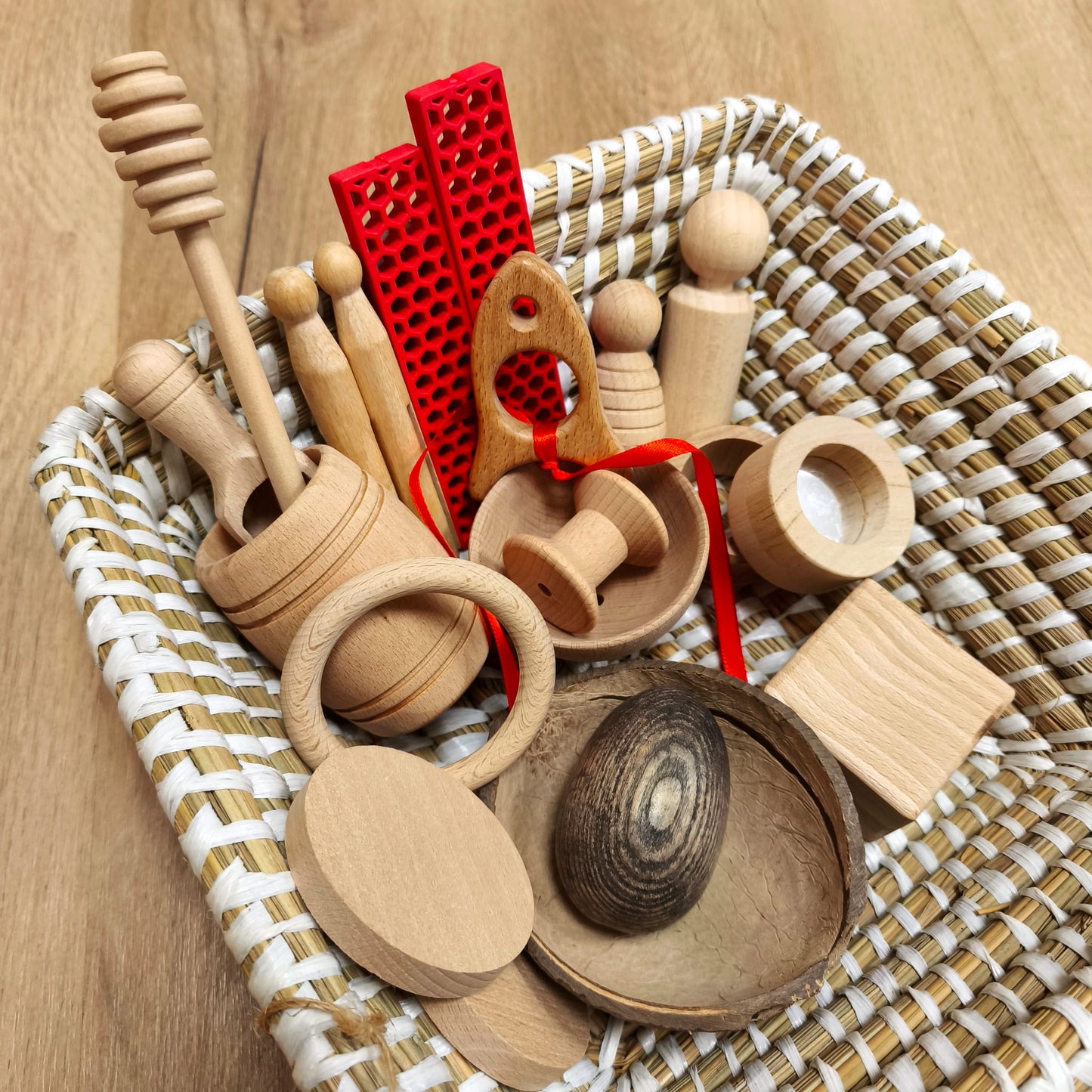 Cesto del tesoro 20 pcs + cesta Oxfam -Mi Juego Bonito