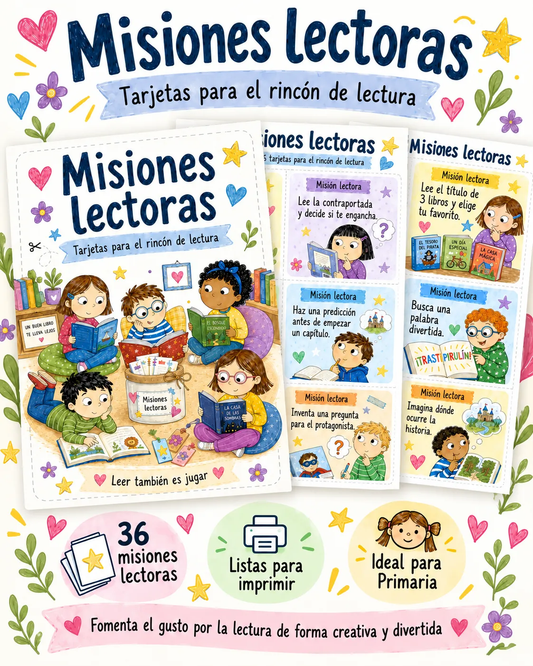 Misiones Lectoras : leer también es jugar |  Ladycraft