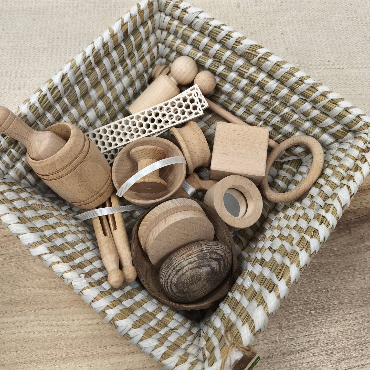 Cesto del tesoro 20 pcs + cesta Oxfam -Mi Juego Bonito