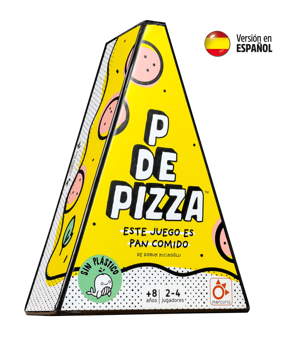 P de Pizza - Juego de palabras y rapidez - 2-4 jugadores - +8 años - Mercurio