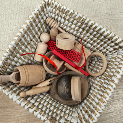 Cesto del tesoro 20 pcs + cesta Oxfam -Mi Juego Bonito