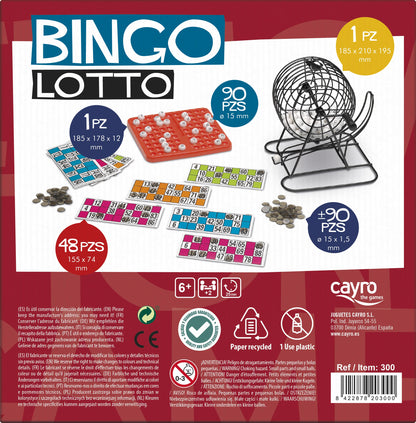 BINGO LOTTO - Juego de mesa - Cayro - Desde 7 años