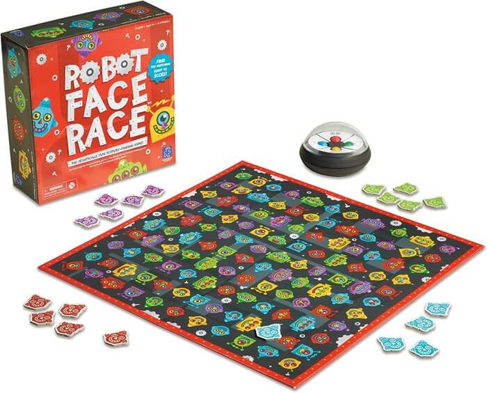 ROBOT FACE RACE Juego de mesa Atención | 2-4 jugadores | +4 | Learning Resources