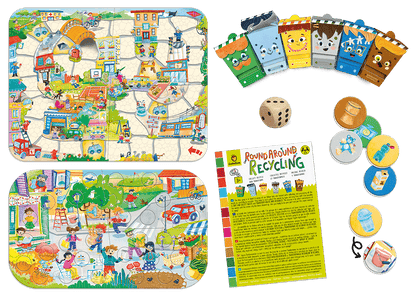 Round Around Recycling - Juego de mesa - Ludattica - Desde 3 años