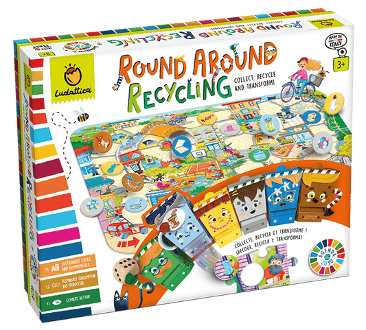 Round Around Recycling - Juego de mesa - Ludattica - Desde 3 años