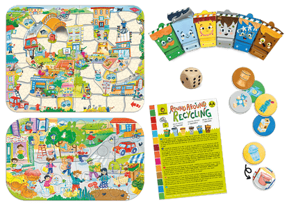 Round Around Recycling - Juego de mesa - Ludattica - Desde 3 años