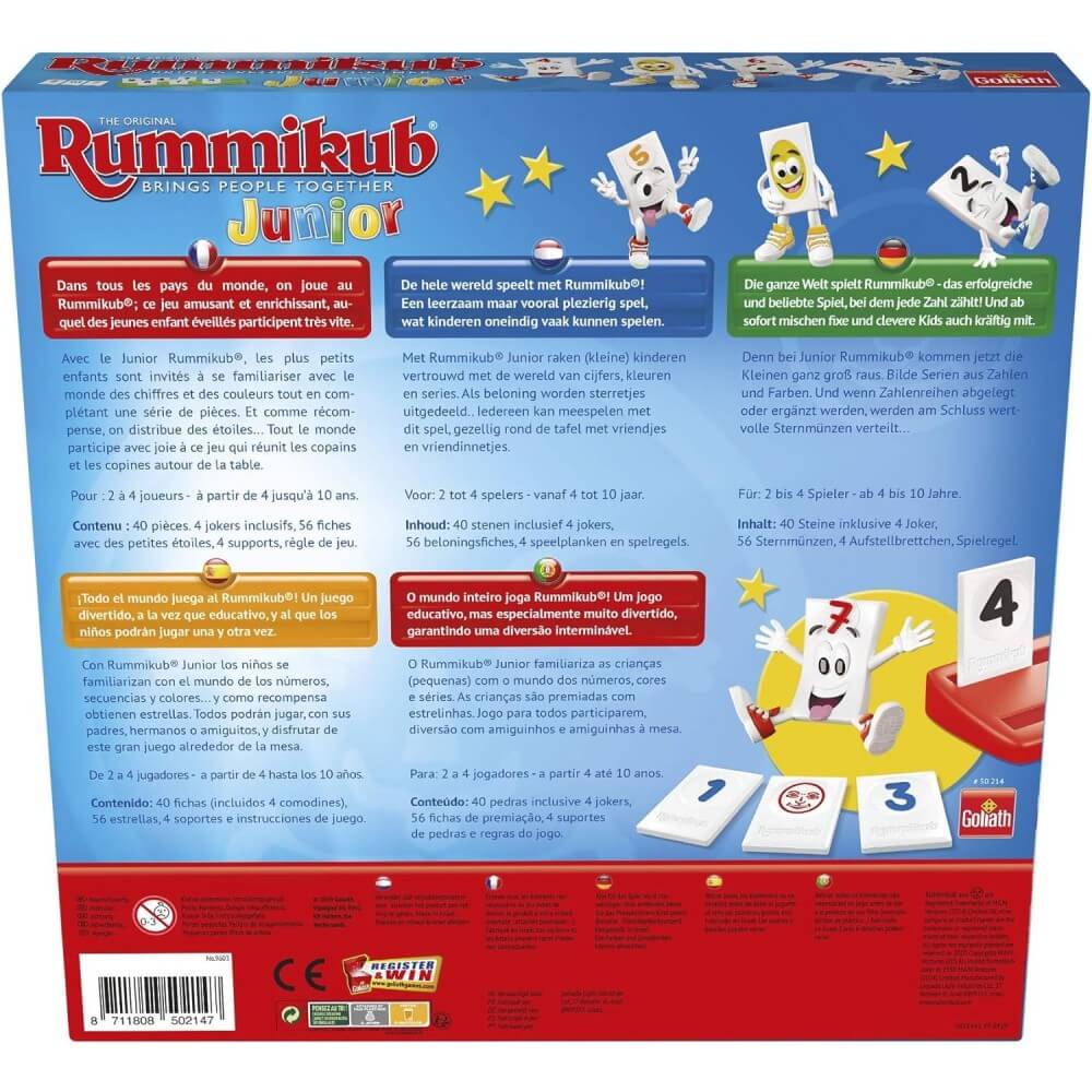 RUMMIKUB JUNIOR - Juego de mesa - Goliath - Desde 4 años Board Games