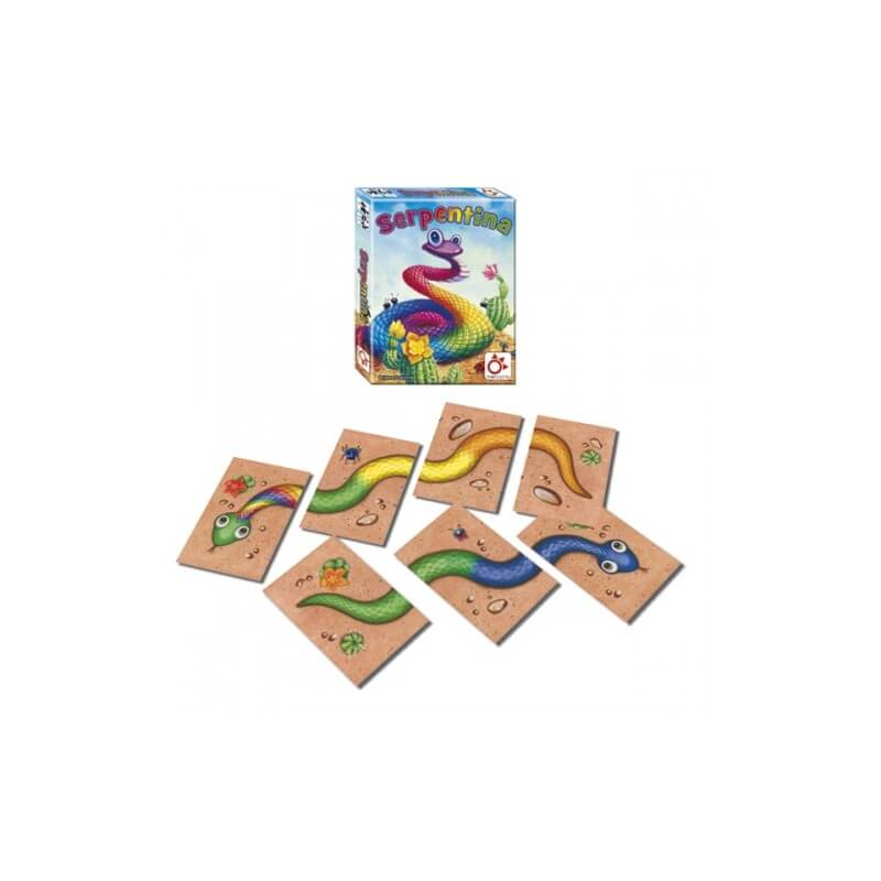 Serpentina - Juego de cartas de asociación de colores - Mercurio - Desde 4 años - De 2 a 5 jugadores