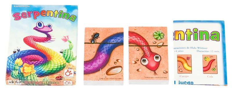 Serpentina - Juego de cartas de asociación de colores - Mercurio - Desde 4 años - De 2 a 5 jugadores