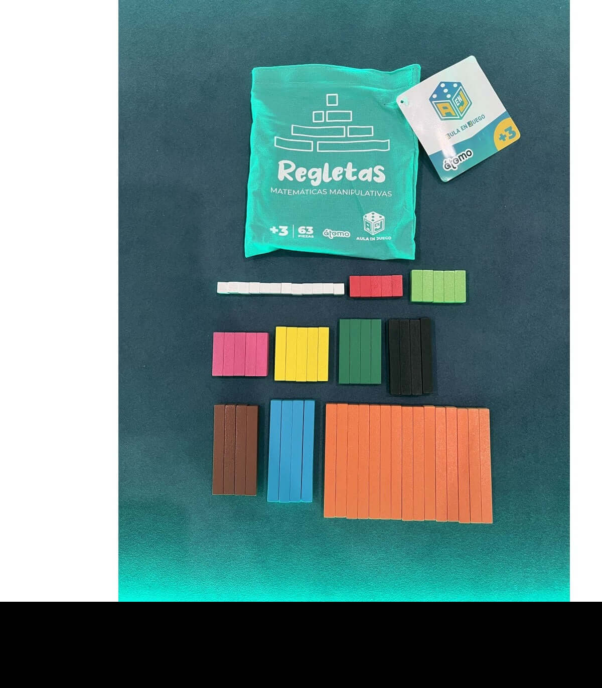Set de Regletas 63 piezas | Aula en Juego Educational Toys