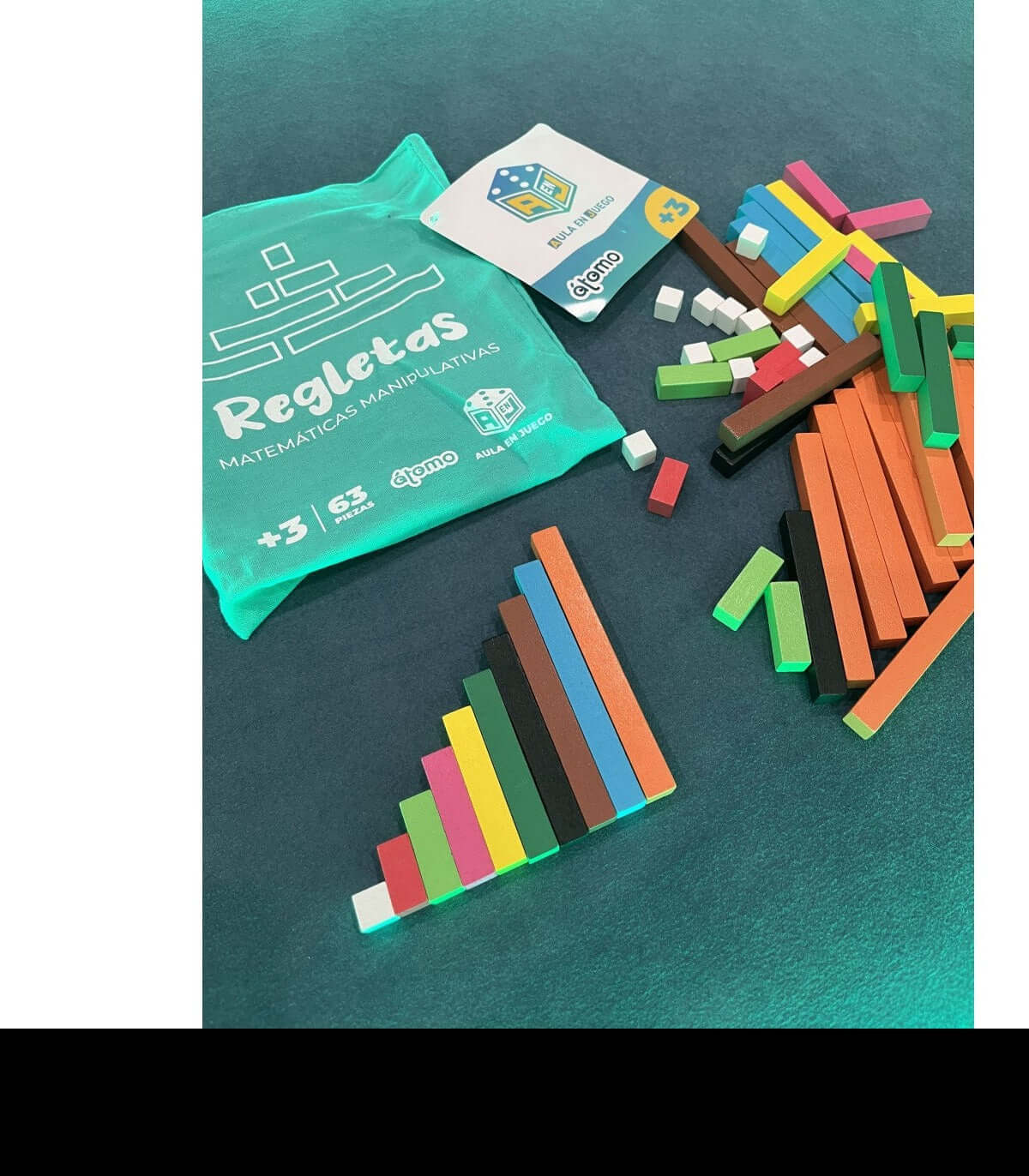 Set de Regletas 63 piezas | Aula en Juego Educational Toys