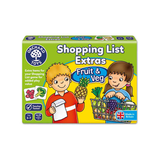 Ampliación Shopping List: frutas y verduras | 3 años | 2 a 5 jugadores | Orchard