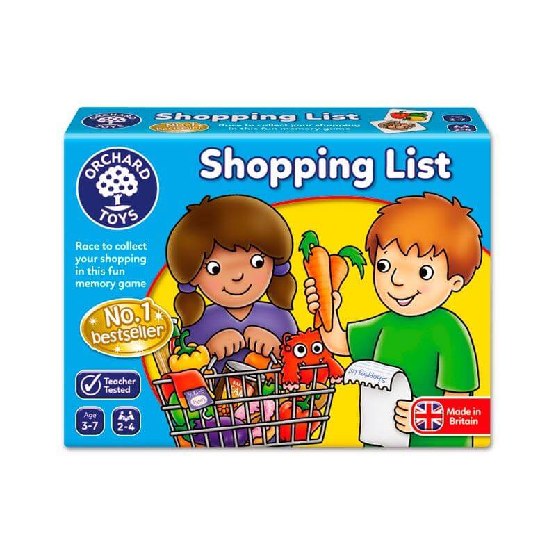 Shopping list juego de asociación en inglés - Juego de mesa - Orchard Toys - Desde 3 años Board Games