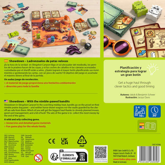 Showdown Ladronzuelos de patas veloces - Juego de mesa - Haba - Desde 9 o más años Board Games