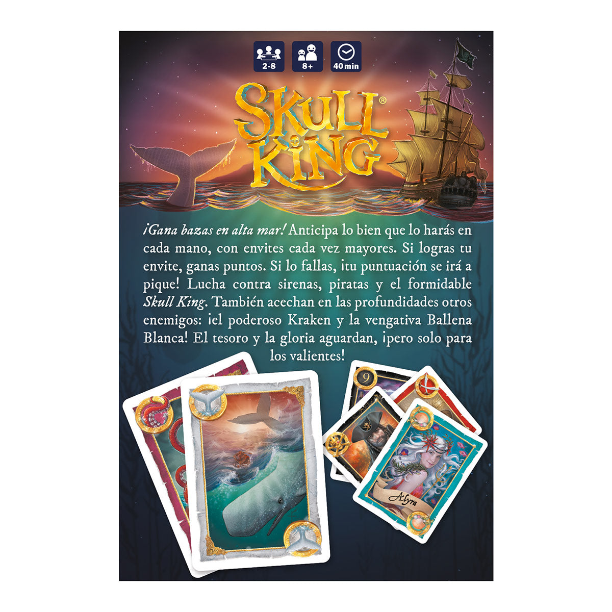 Skull King  - Juego de cartas de bazas - Devir - Desde 8 años -  2 a 8  jugadores