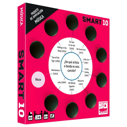 Smart 10 Música Ampliación - Juego de mesa - SD GAMES - Desde 9 o más años