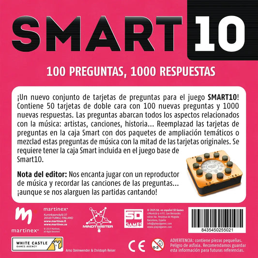 Smart 10 Música Ampliación - Juego de mesa - SD GAMES - Desde 9 o más años