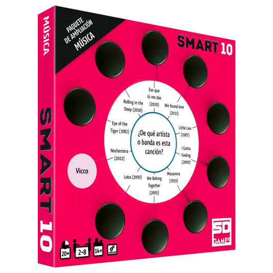 Smart 10 Música Ampliación - Juego de mesa - SD GAMES - Desde 9 o más años