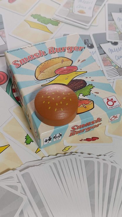 Smash Burger - Juego cartas para aspirantes a chef - Mercurio - +8 años - 2 a 5 jugadores