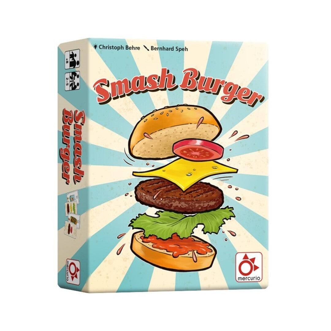 Smash Burger - Juego cartas para aspirantes a chef - Mercurio - +8 años - 2 a 5 jugadores
