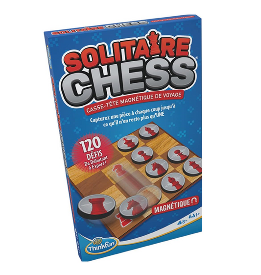 Solitaire Chess Puzzle Juego Magnético | 8 años | Think Fun