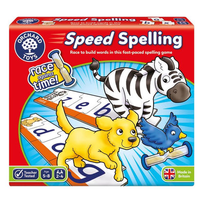 Speed spelling Juego en Inglés | +5 años | 2 a 4 jugadores | Orchard