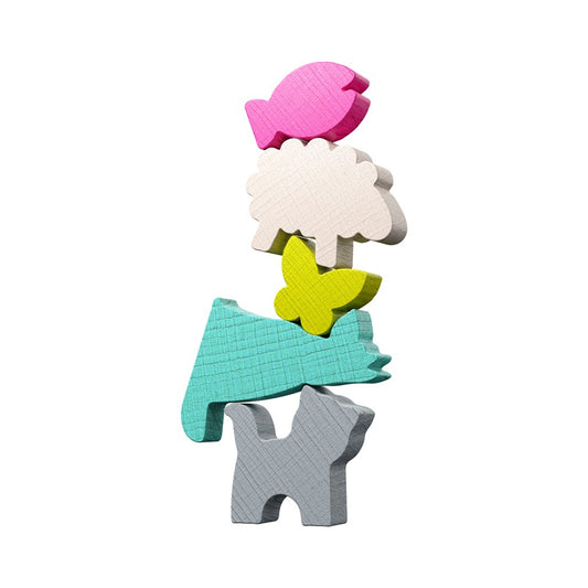 Stacking Challenge Animales - Juego de mesa - Haba - 1 jugador - 6+ años - 10 min