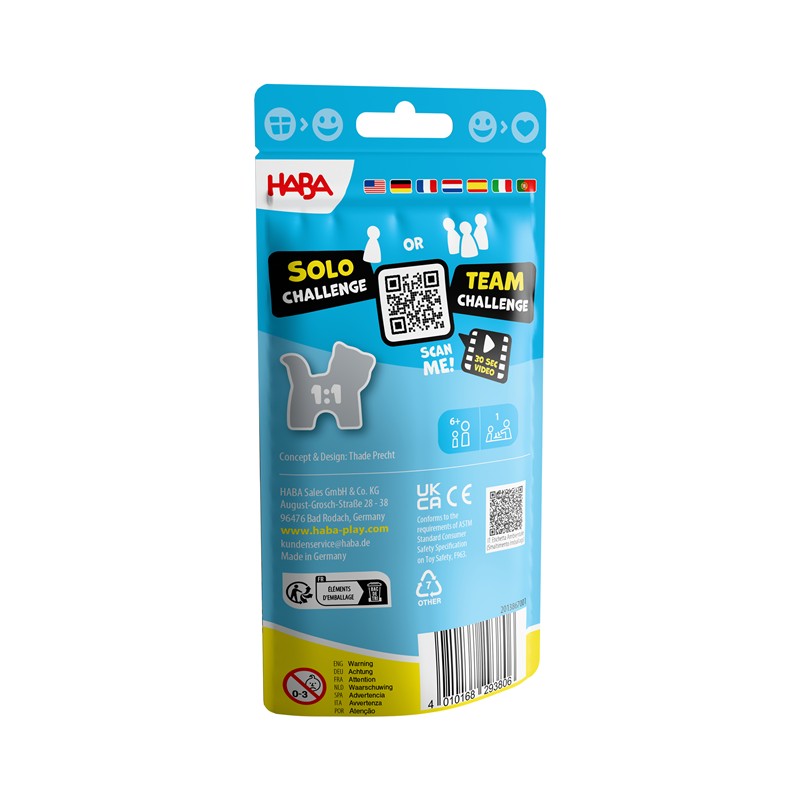 Stacking Challenge Animales - Juego de mesa - Haba - 1 jugador - 6+ años - 10 min