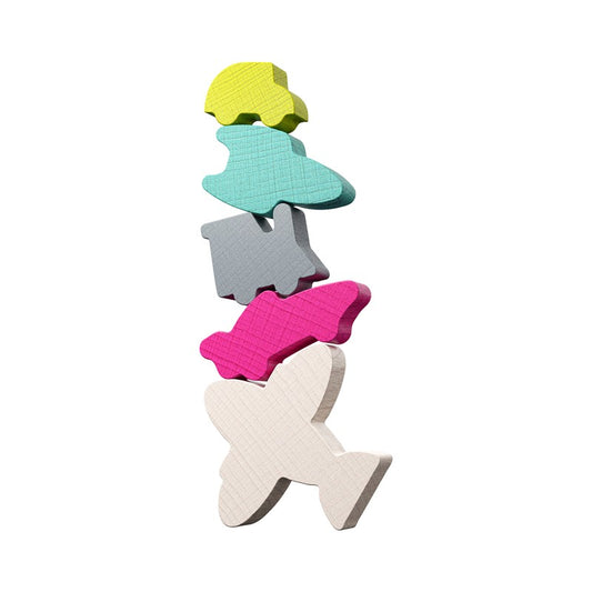 Stacking Challenge Vehicles - Juego de mesa - Haba - 1 jugador - 6+ años - 10 min