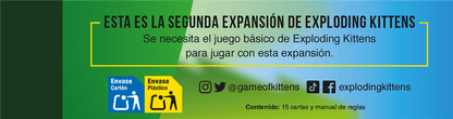 Streaking Kittens - Juego de mesa - Asmodee - Desde 7 años - 2 a 10 jugadores