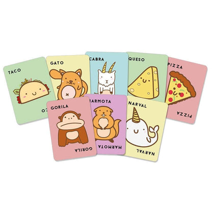 Taco, Peluche, Cabra, Queso, Pizza - Juego de mesa - Ludilo - Desde 8 años