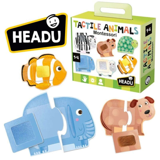 Tactile Animals Montessori | 1-4 Años | Headu Educational Toys