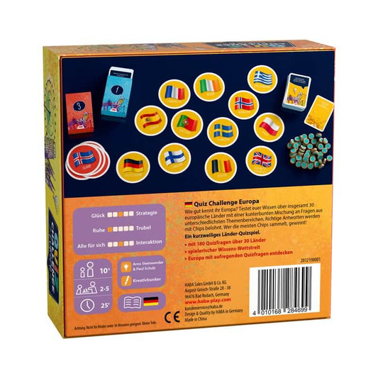 Team Quiz Challenge – Europa - Juego de mesa - Haba - Desde 10 años