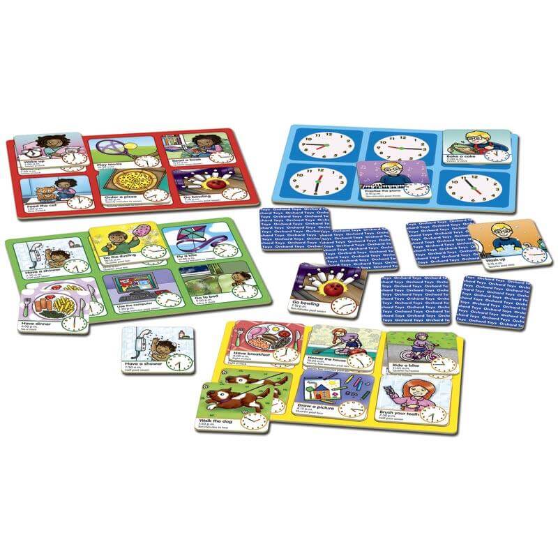 Tell the time: aprende las horas en inglés - Juego de mesa - Orchard Toys - Desde 5 años
